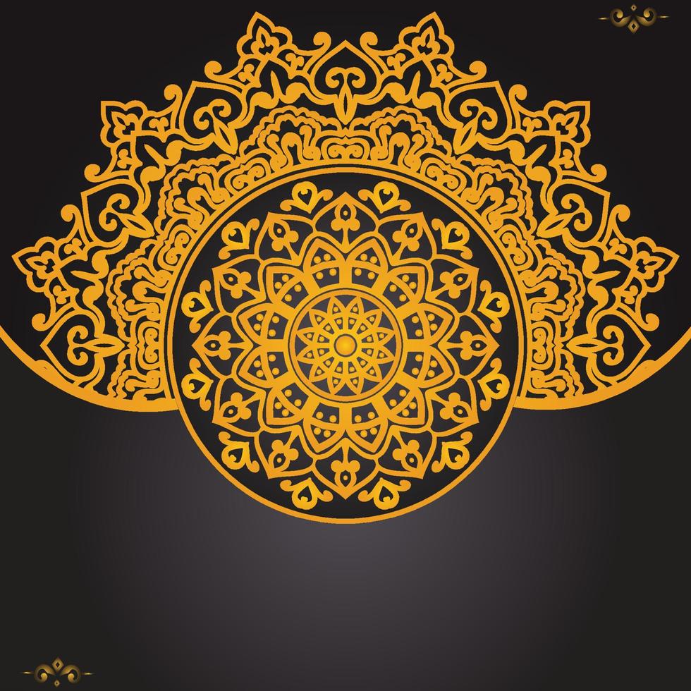 luxe sier mandala ontwerp achtergrond sjabloon vector