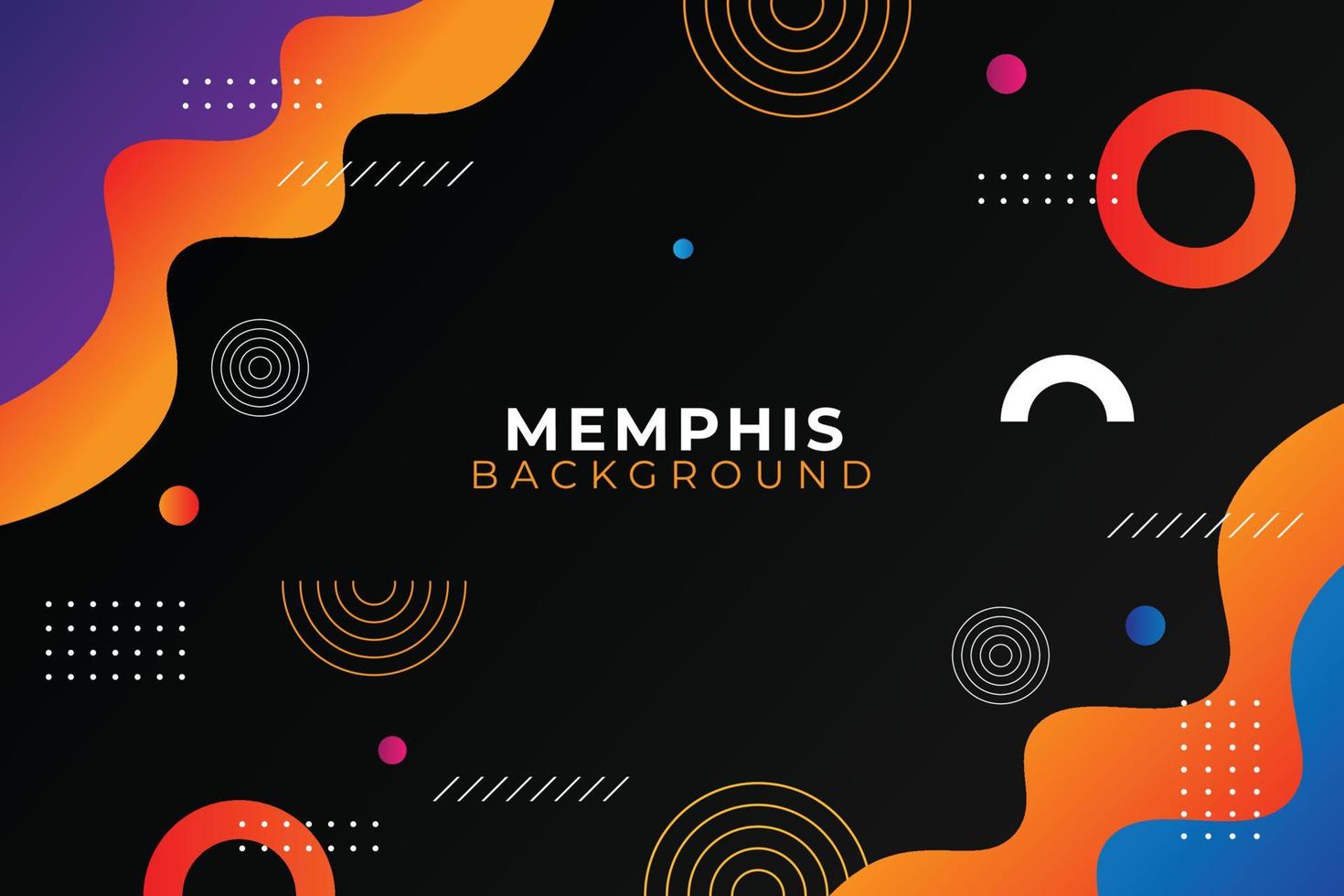 geometrische memphis achtergrond vector