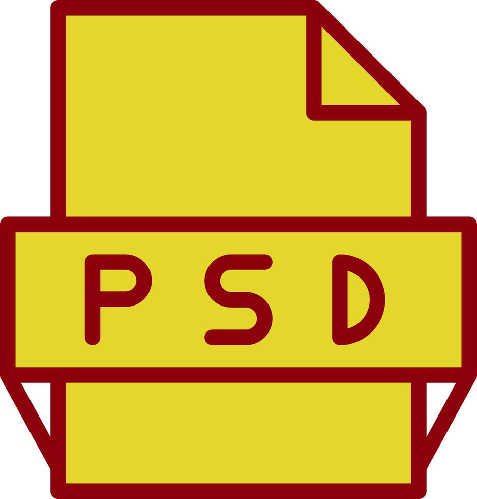 psd het dossier formaat icoon vector