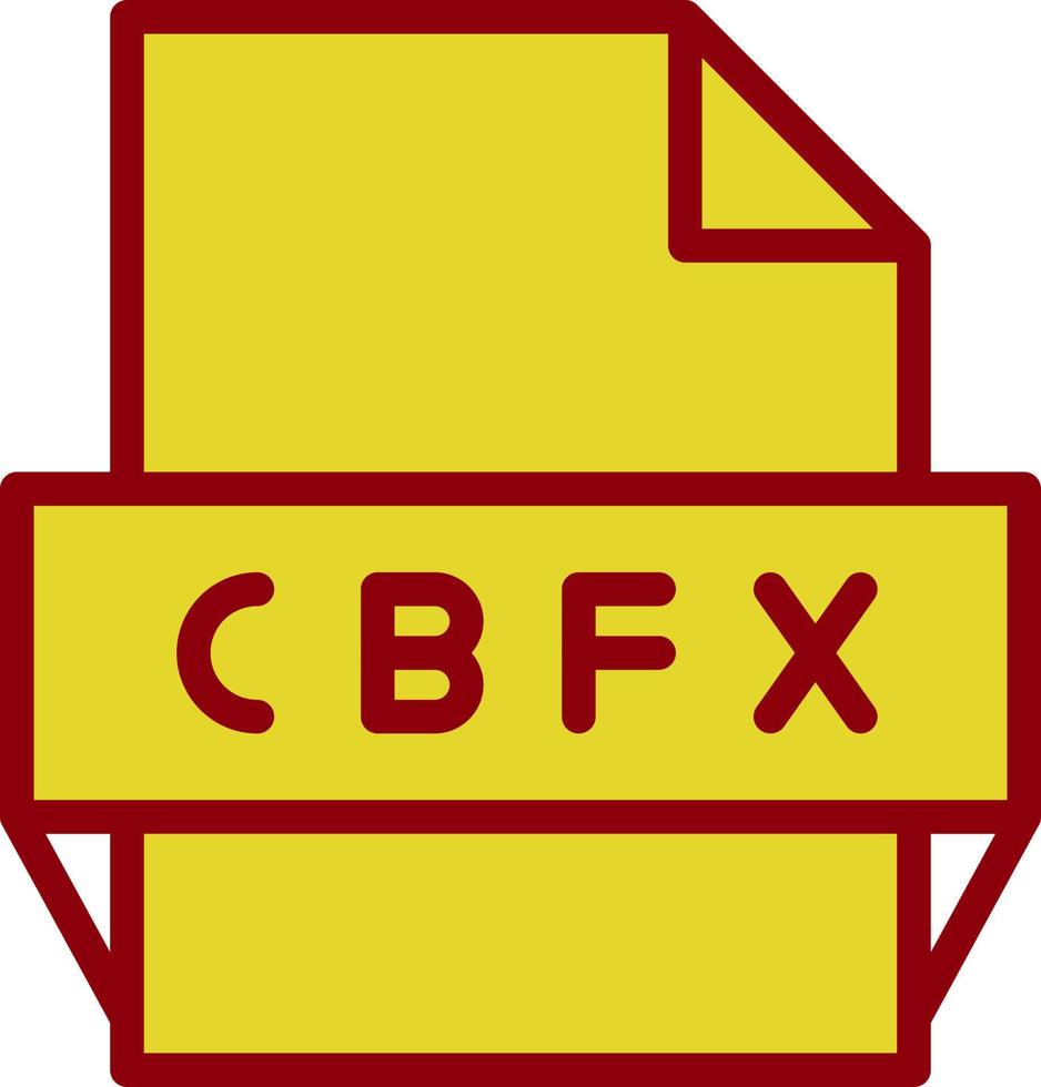 cbfx het dossier formaat icoon vector