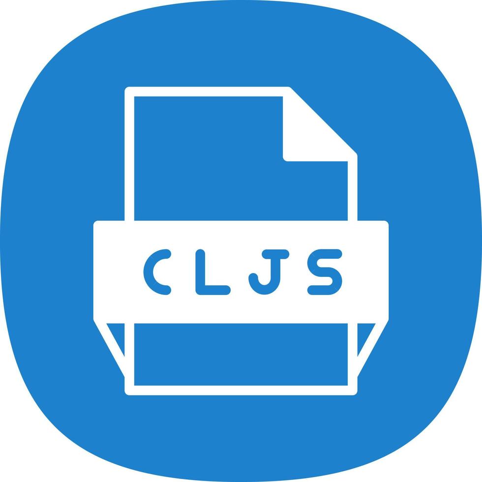 cljs het dossier formaat icoon vector