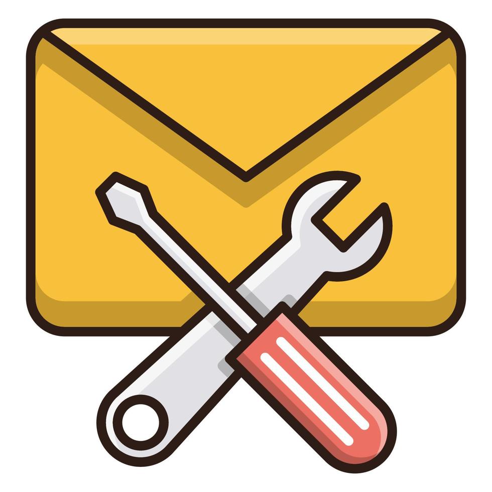 e-mail ondersteuning icoon, geschikt voor een breed reeks van digitaal creatief projecten. gelukkig creëren. vector