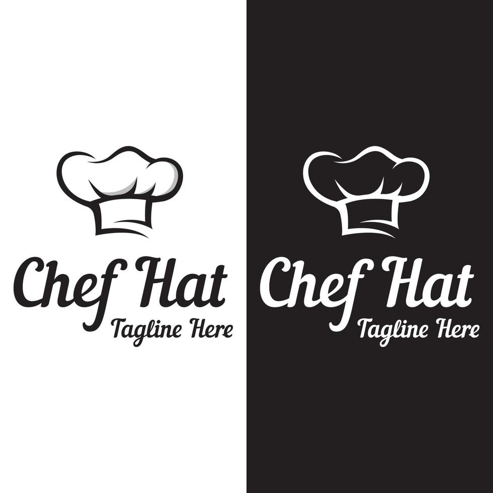 professioneel chef of keuken chef hoed logo sjabloon ontwerp. logo voor bedrijf, huis koken en restaurant chef. vector