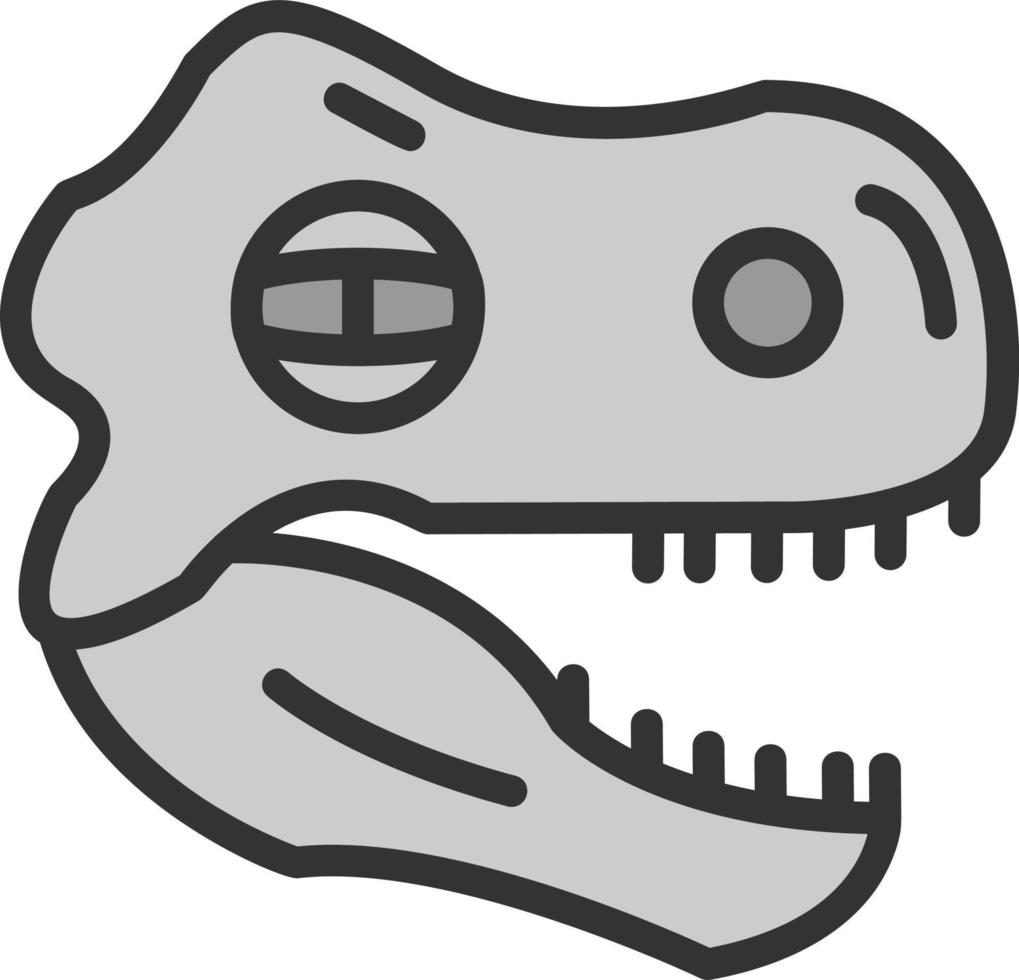 fossiel vector icoon ontwerp
