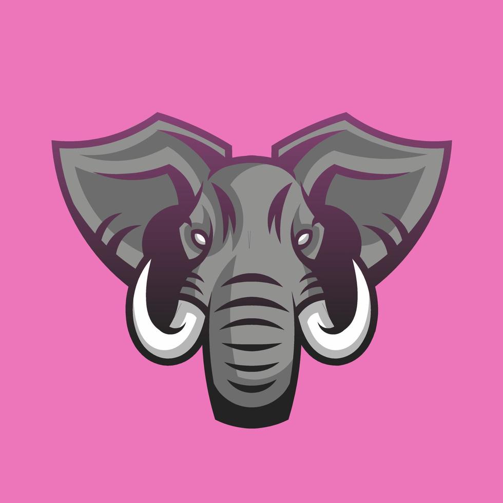 olifant esport logo, vector ontwerp en esport logo, geschikt voor e-sport, sport en iets verwant met deze ontwerp