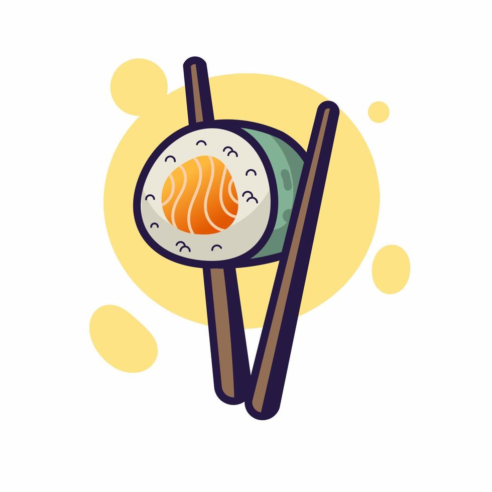sushi logo ontwerp. vector ontwerp en bedrijf logo, geschikt voor uw bedrijf