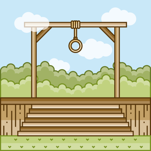 Gallows Illustratie vector