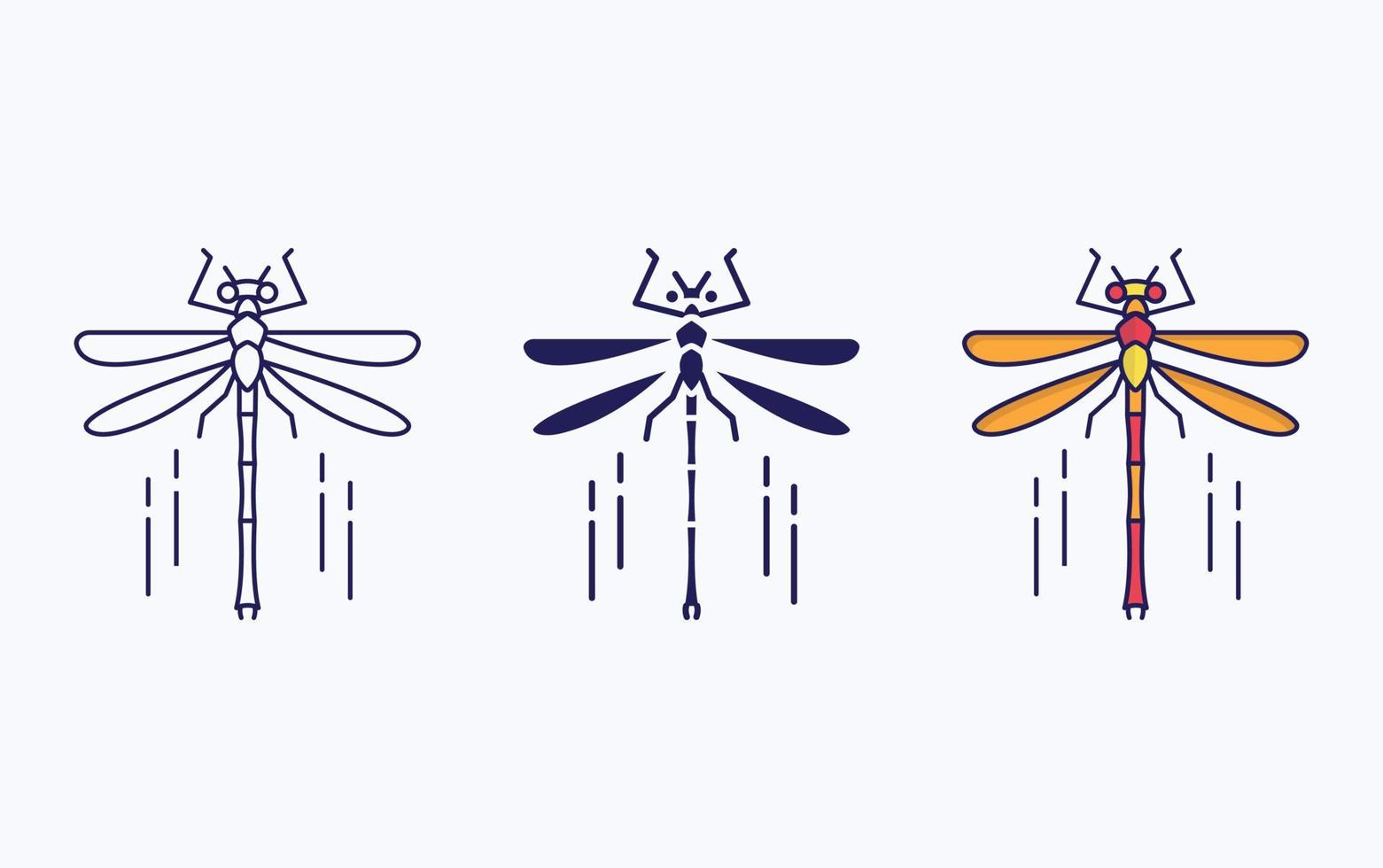 libellen vector illustratie icoon