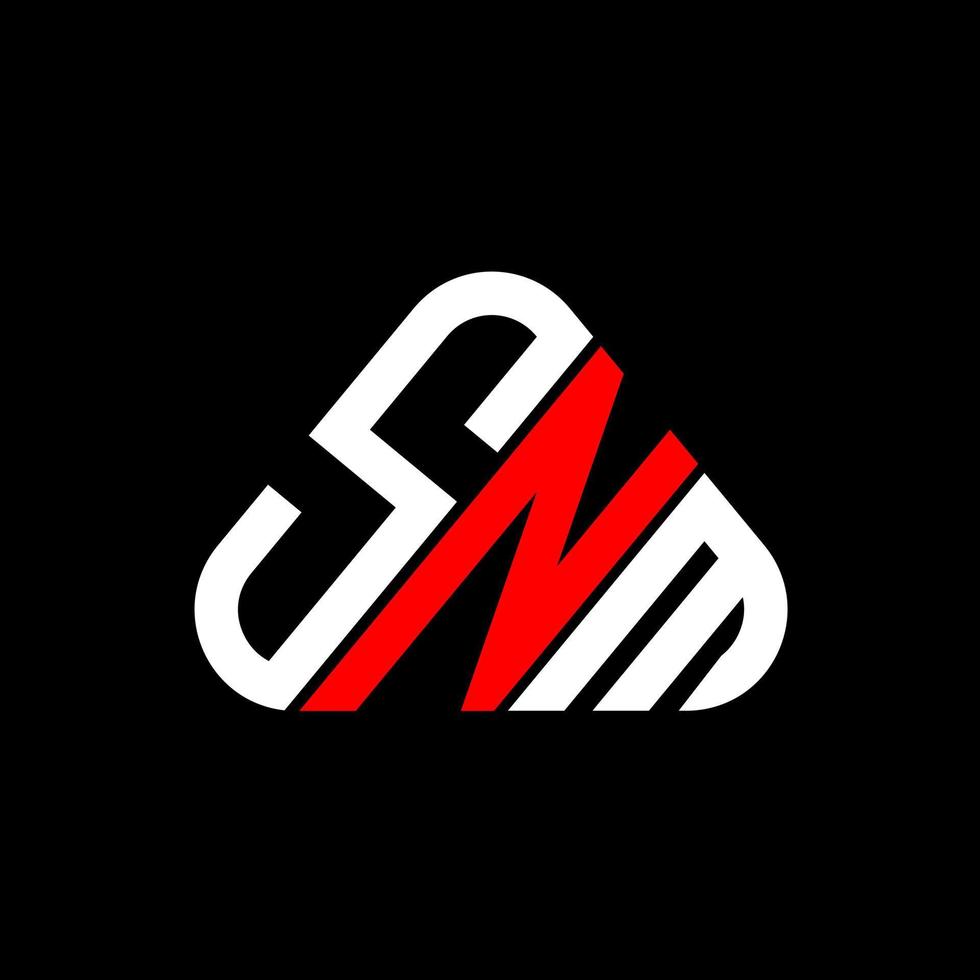 snm brief logo creatief ontwerp met vector grafisch, snm gemakkelijk en modern logo.