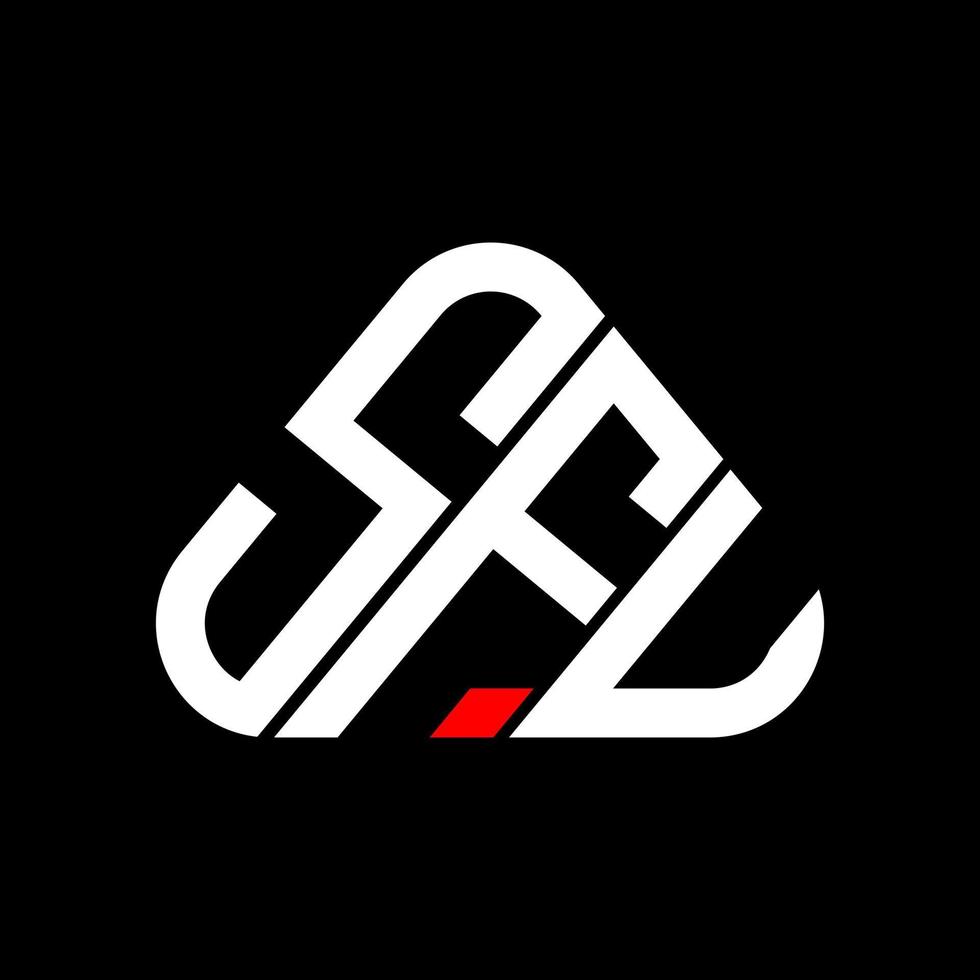 sfu brief logo creatief ontwerp met vector grafisch, sfu gemakkelijk en modern logo.