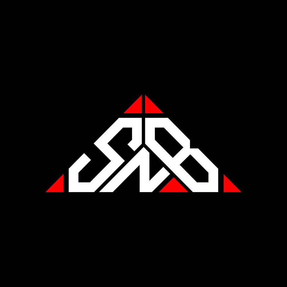 snb brief logo creatief ontwerp met vector grafisch, snb gemakkelijk en modern logo.