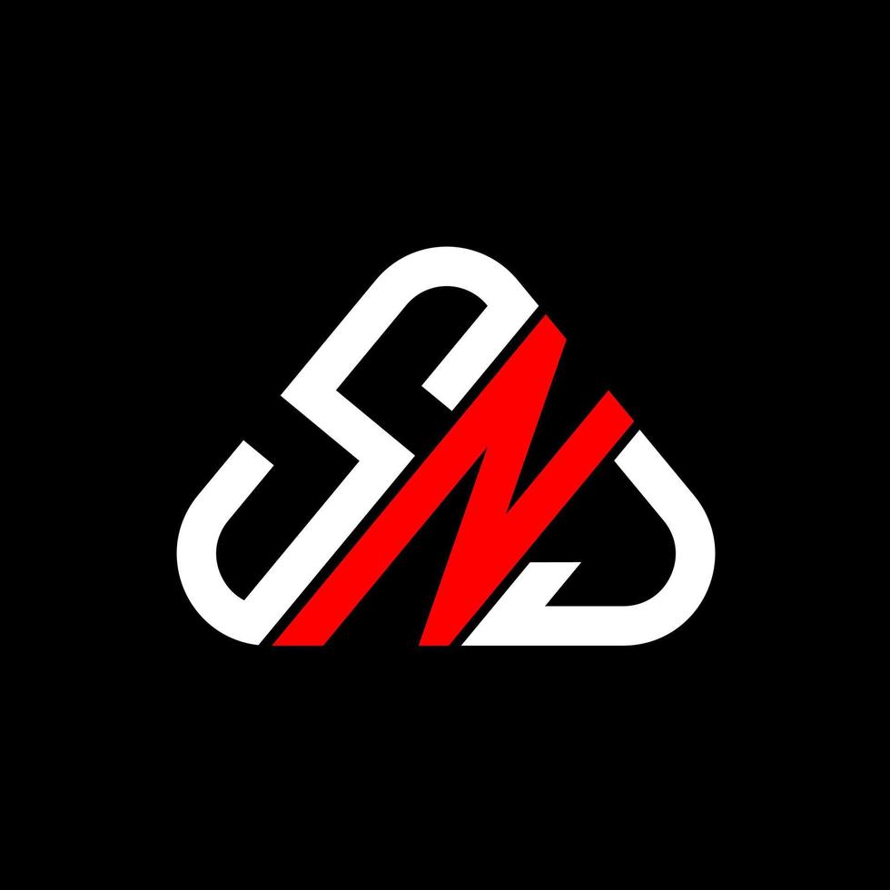 snj brief logo creatief ontwerp met vector grafisch, snj gemakkelijk en modern logo.