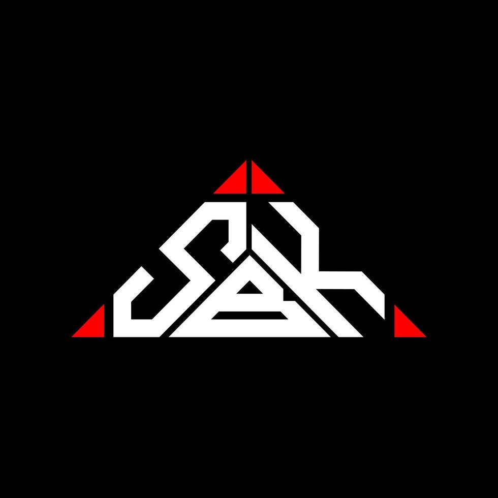sbk brief logo creatief ontwerp met vector grafisch, sbk gemakkelijk en modern logo.