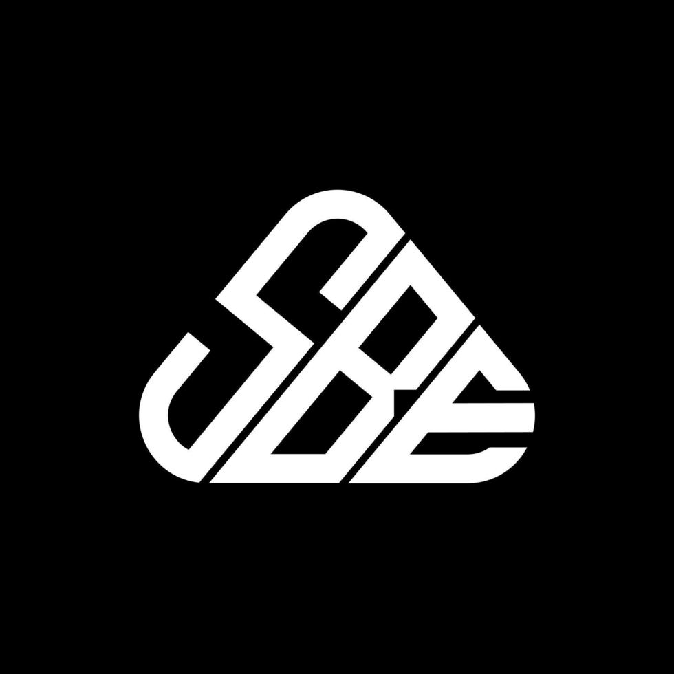 sbe brief logo creatief ontwerp met vector grafisch, sbe gemakkelijk en modern logo.