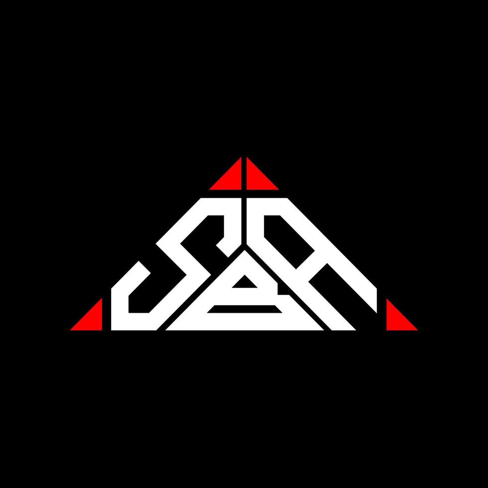 sba brief logo creatief ontwerp met vector grafisch, sba gemakkelijk en modern logo.