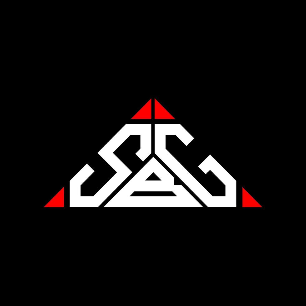 sbg brief logo creatief ontwerp met vector grafisch, sbg gemakkelijk en modern logo.