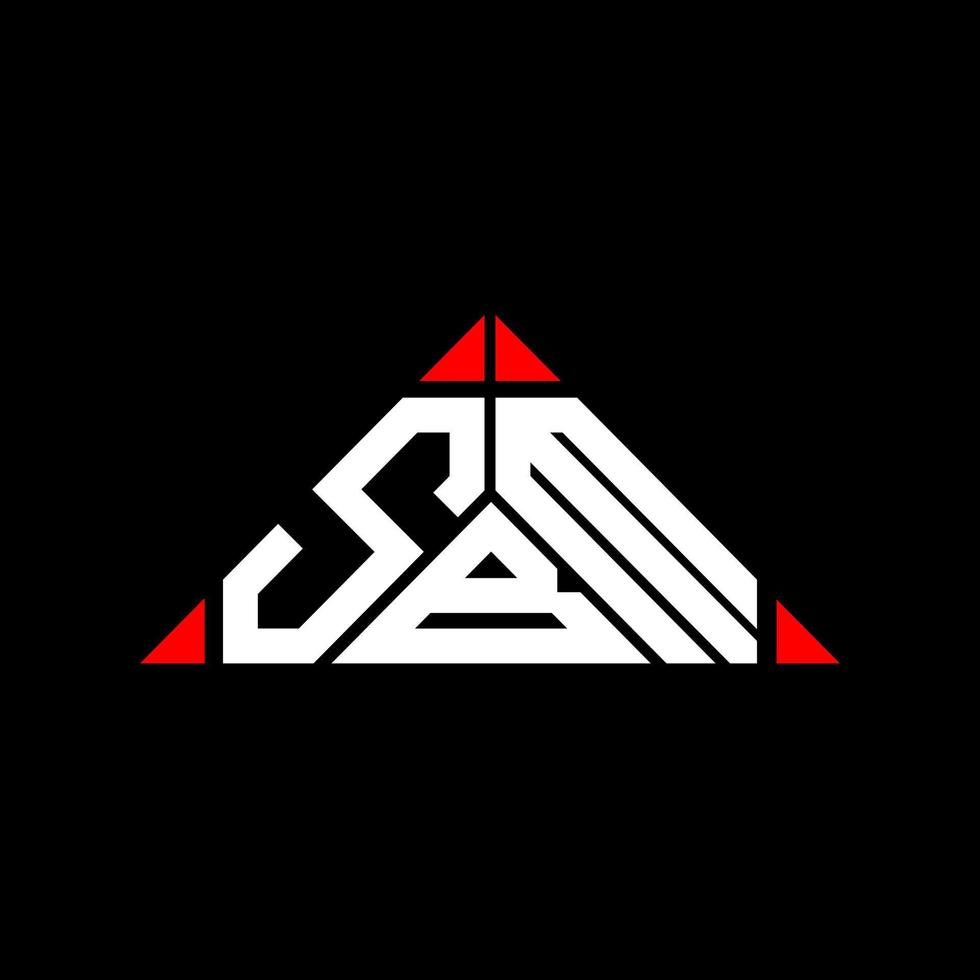 sbm brief logo creatief ontwerp met vector grafisch, sbm gemakkelijk en modern logo.