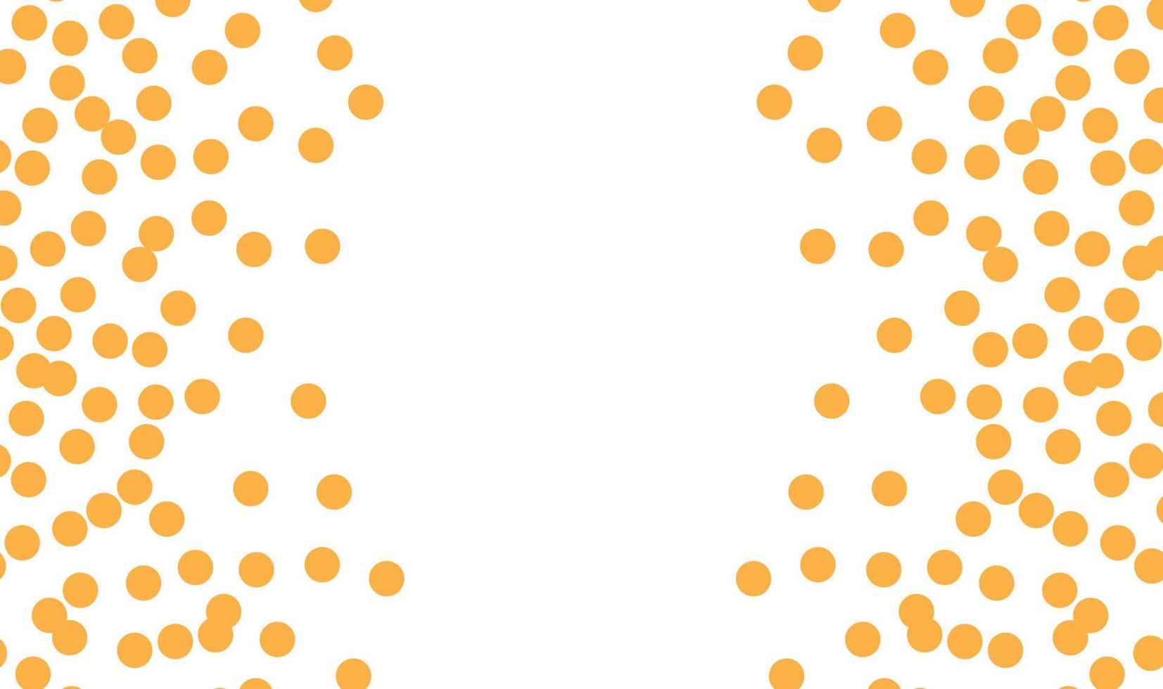 geel confetti achtergrond, polka punt vector illustratie.willekeurig vlekken hand getekend.