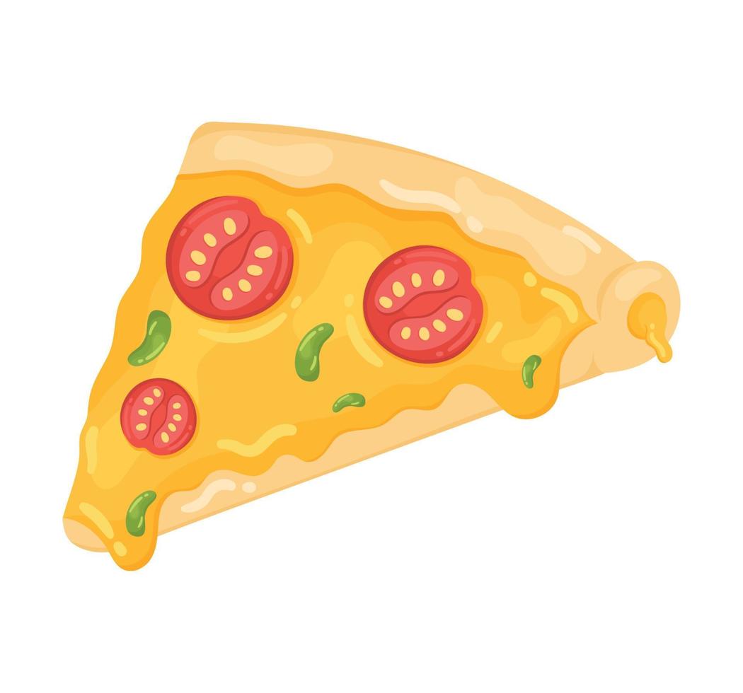 Italiaans pizza snel voedsel vector