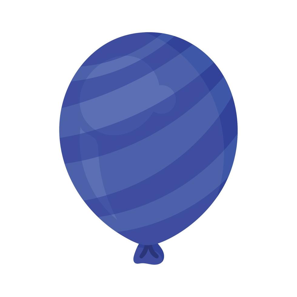 blauw ballon helium drijvend vector