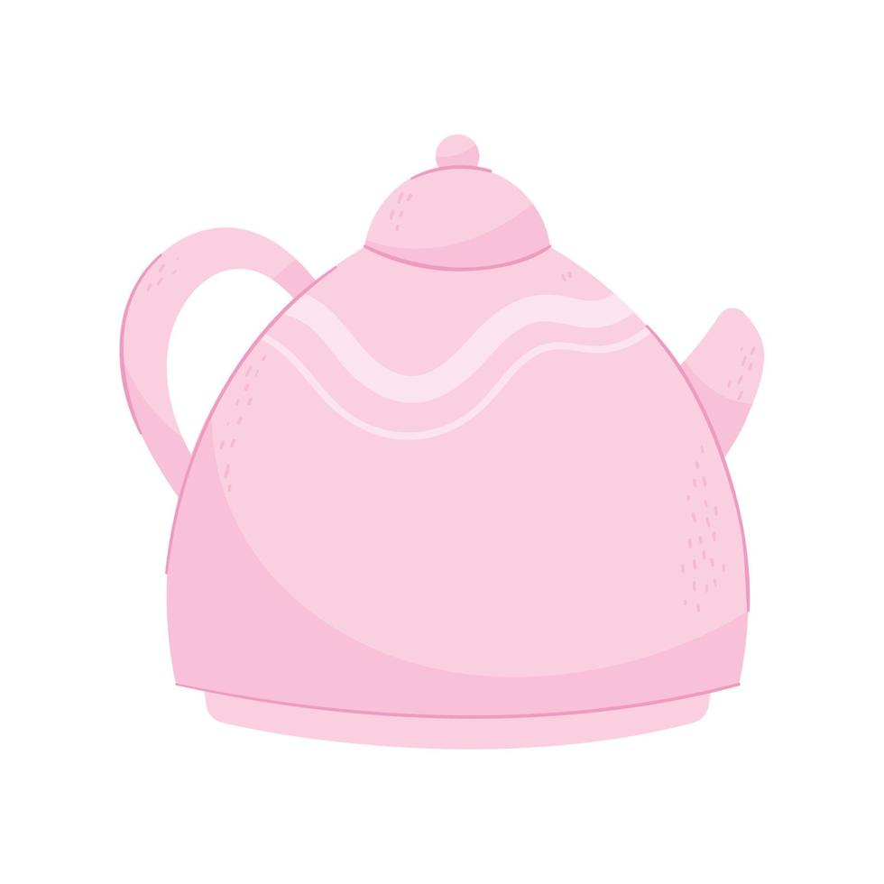 koffie roze pot keuken werktuig vector