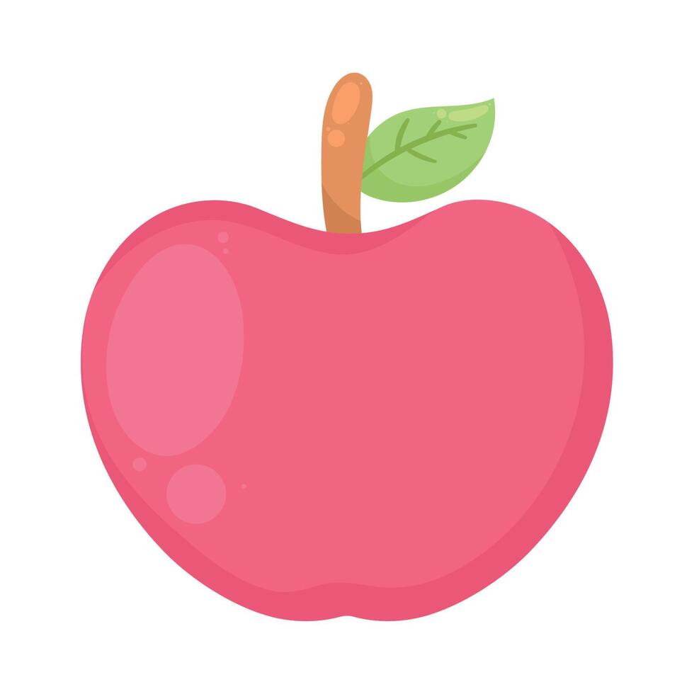 vers appel fruit rood vector