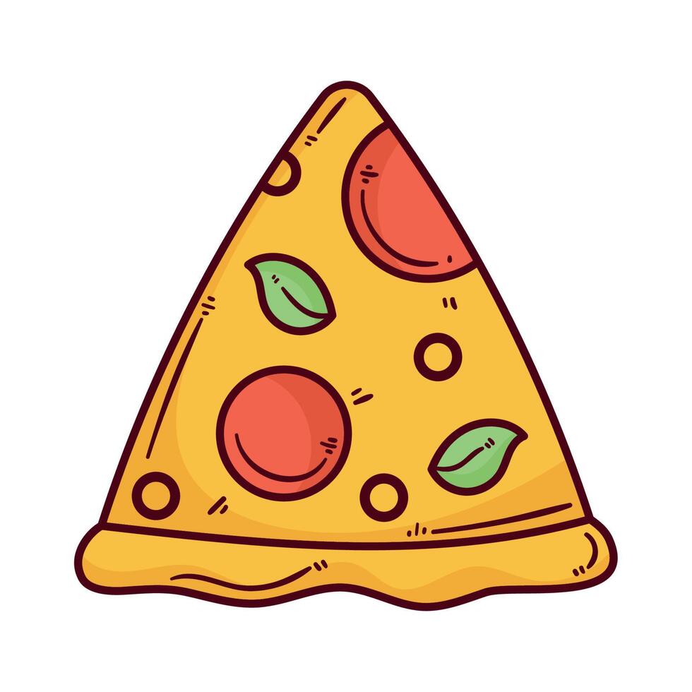 pizza fastfood vector