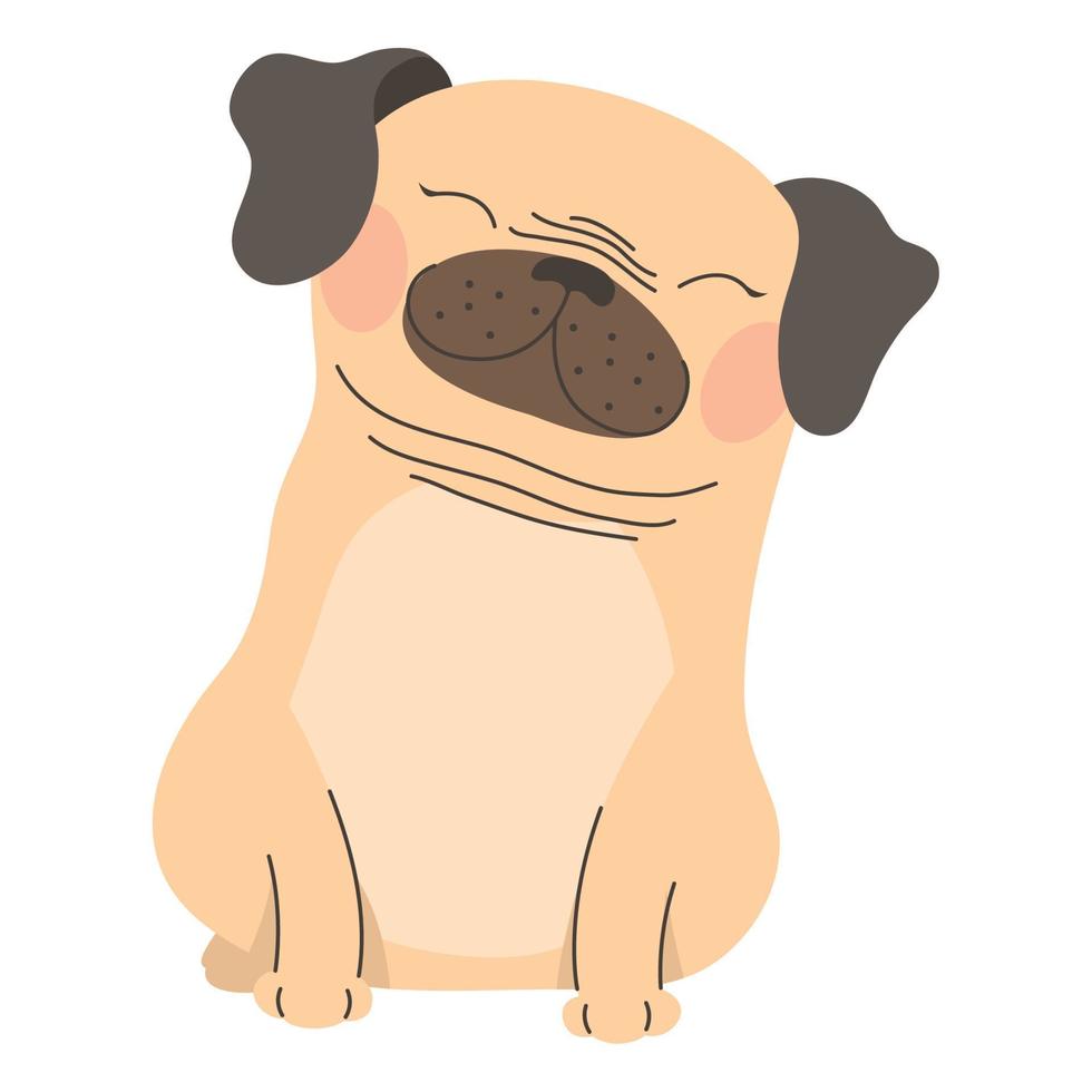 schattige hond mascotte vector