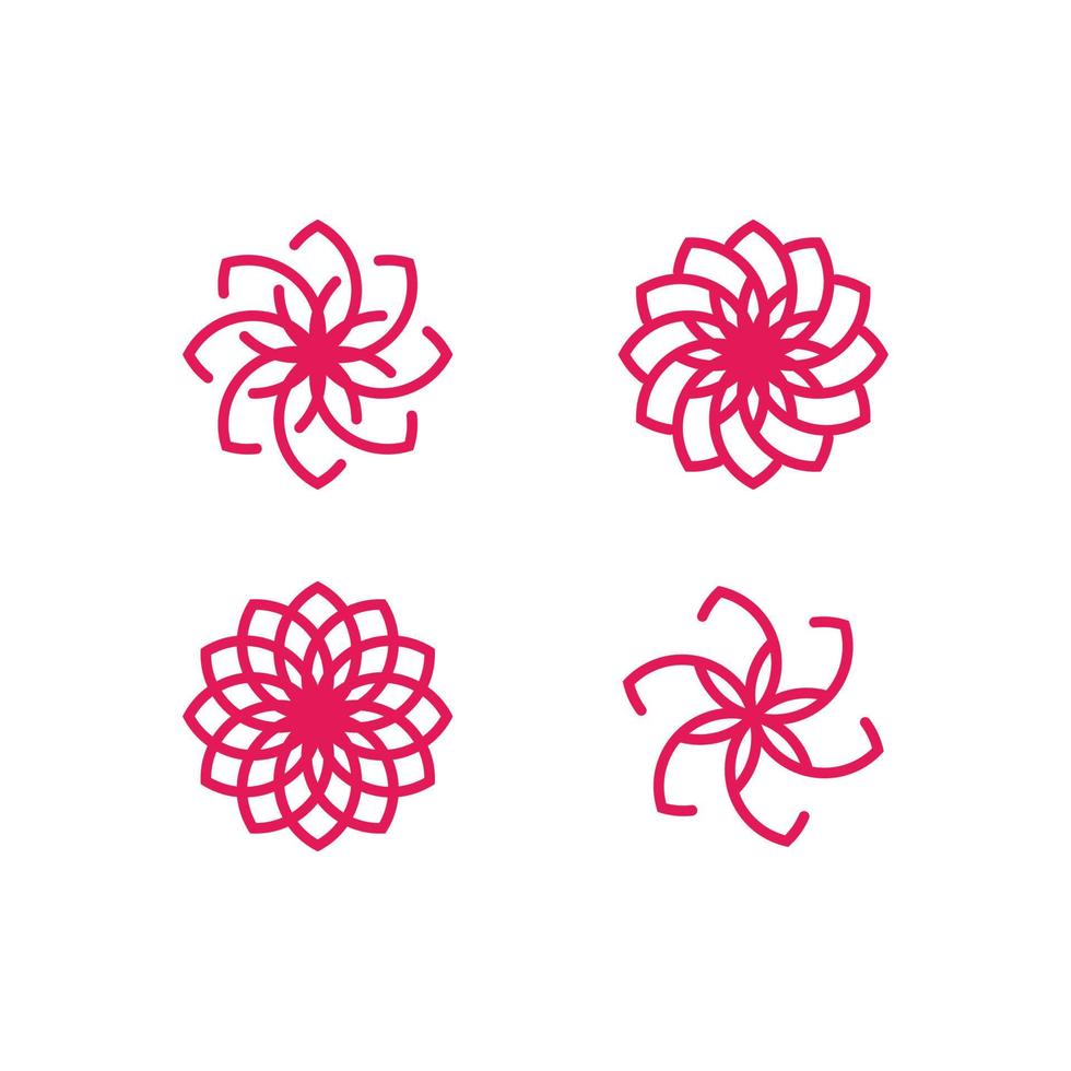lotus bloem logo icoon vector geïsoleerd