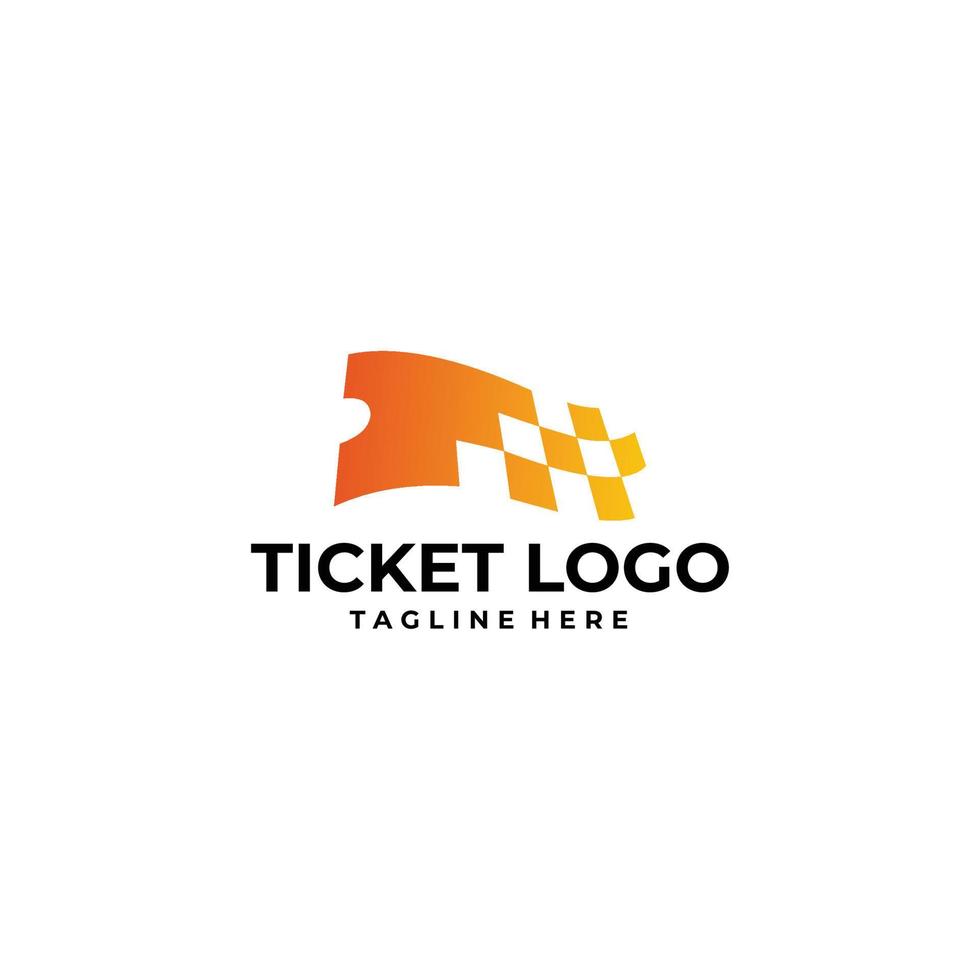 ticket logo icoon vector geïsoleerd