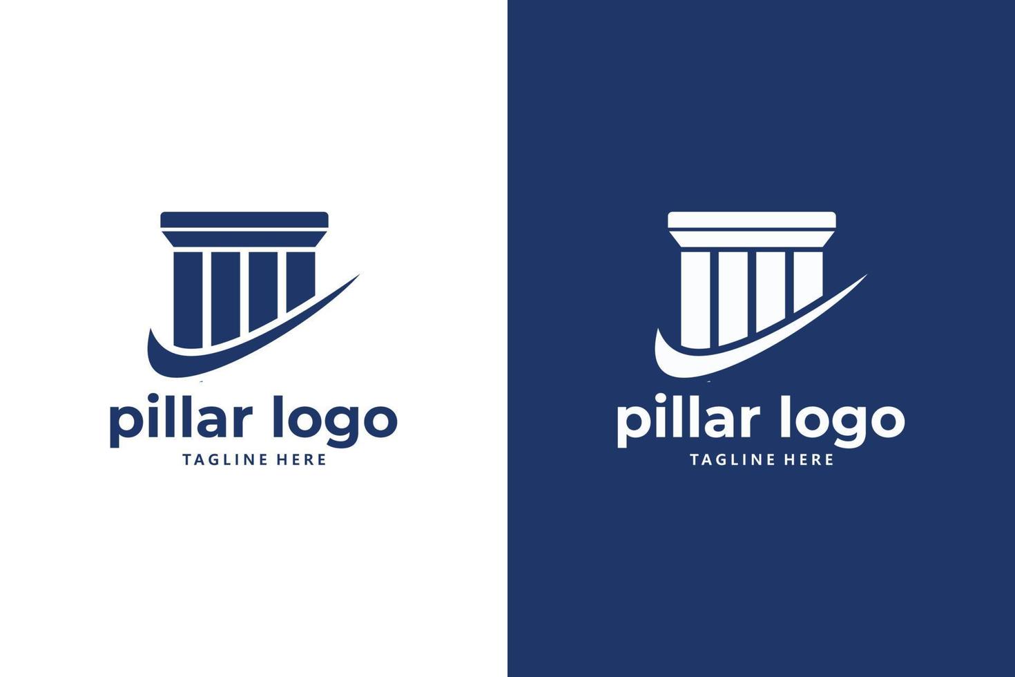 pijler logo icoon vector geïsoleerd