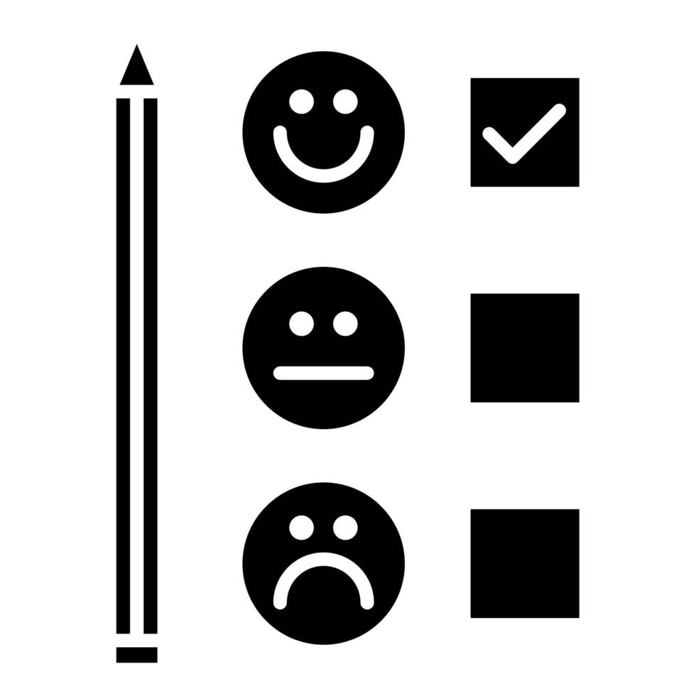 klant tevredenheid enquête icoon, geschikt voor een breed reeks van digitaal creatief projecten. gelukkig creëren. vector
