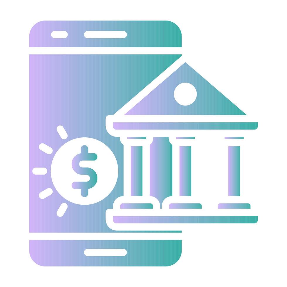 mobiel bank icoon, geschikt voor een breed reeks van digitaal creatief projecten. gelukkig creëren. vector