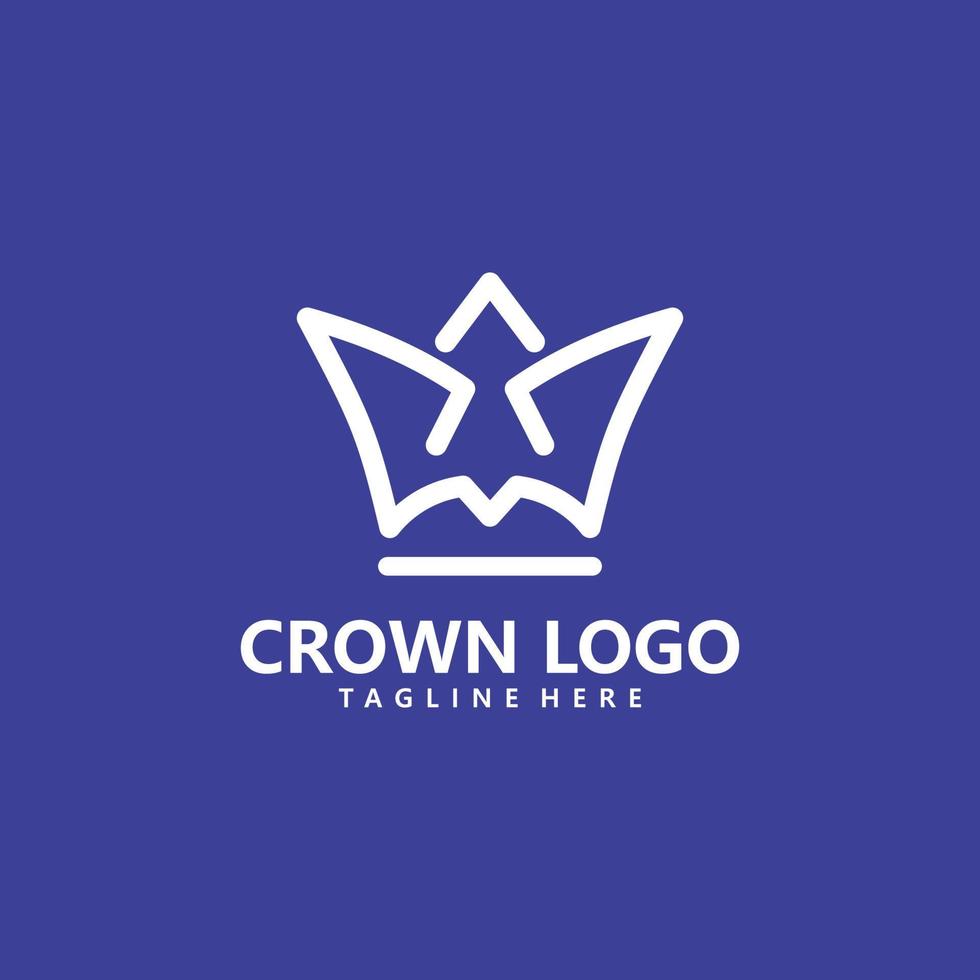 kroon logo pictogram vector geïsoleerd