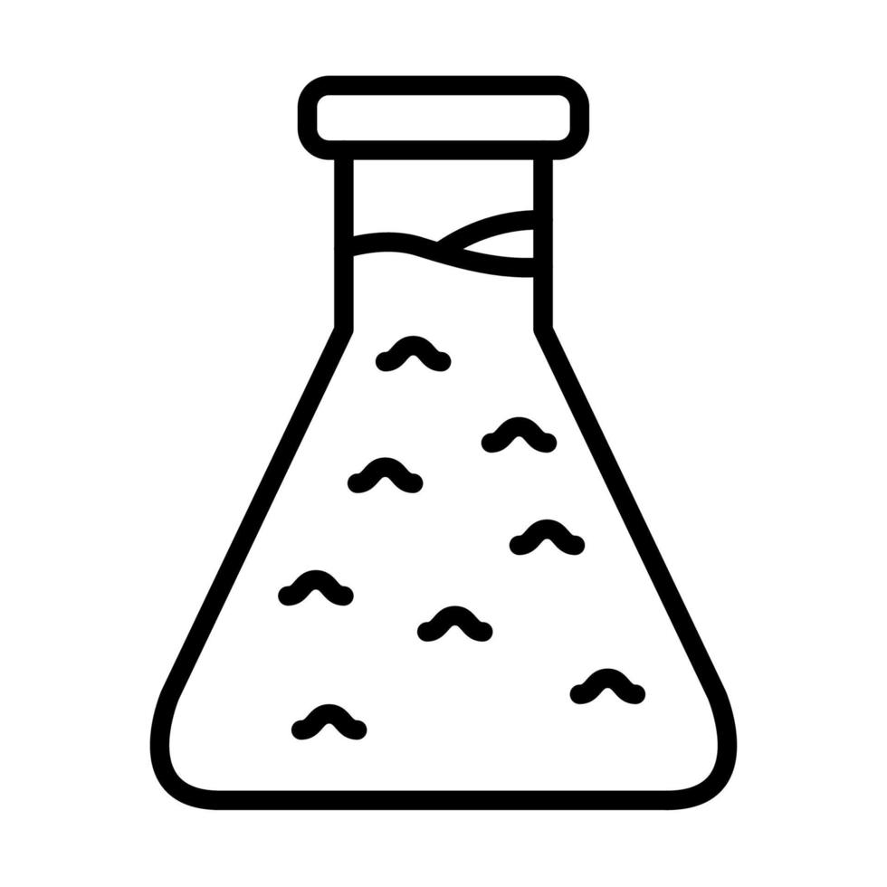 erlenmeyer fles icoon, geschikt voor een breed reeks van digitaal creatief projecten. gelukkig creëren. vector