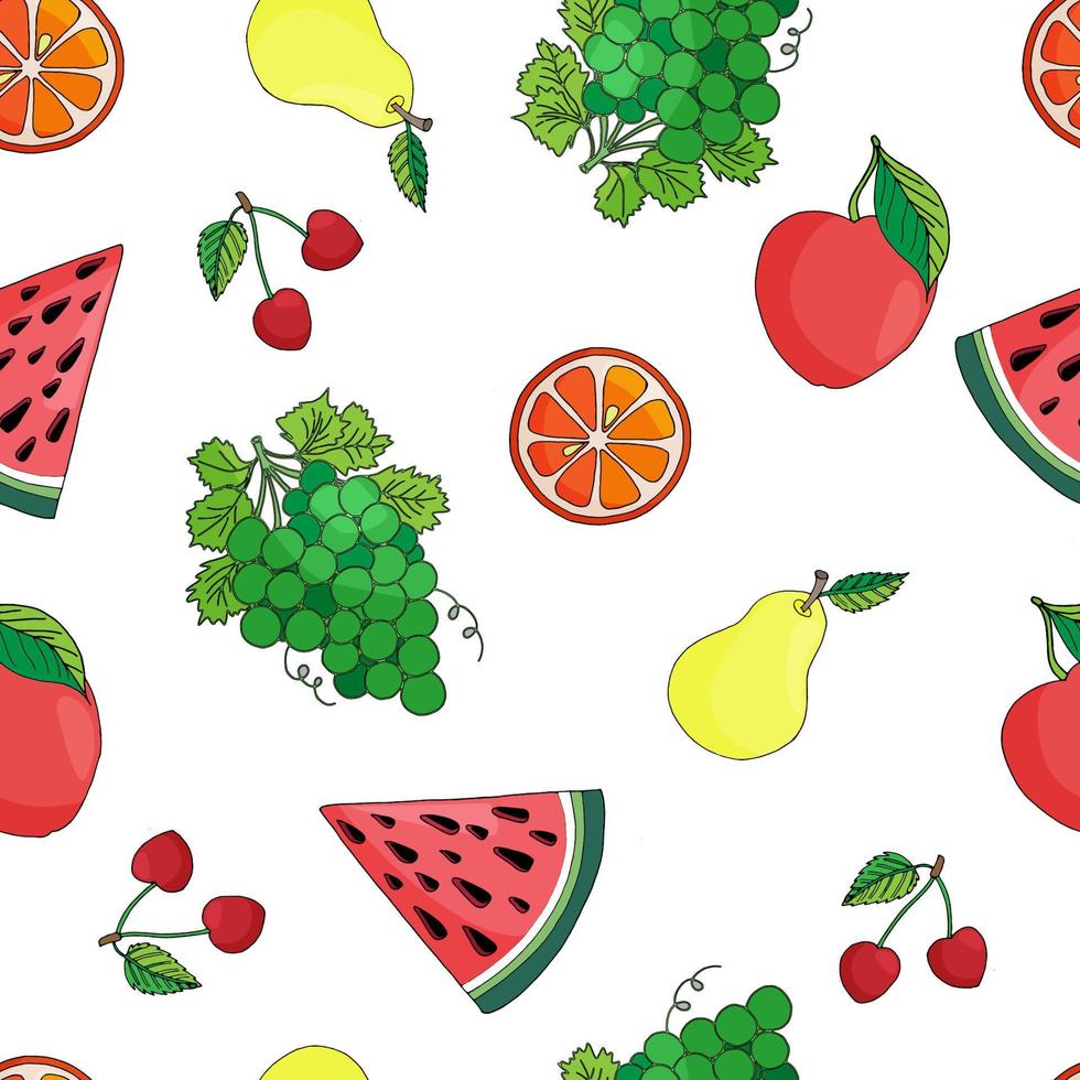 patroon zomer fruit vector