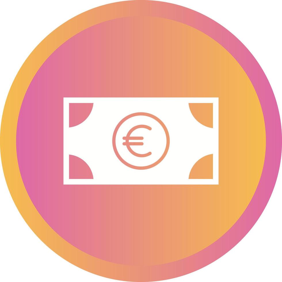 mooi euro vector glyph icoon