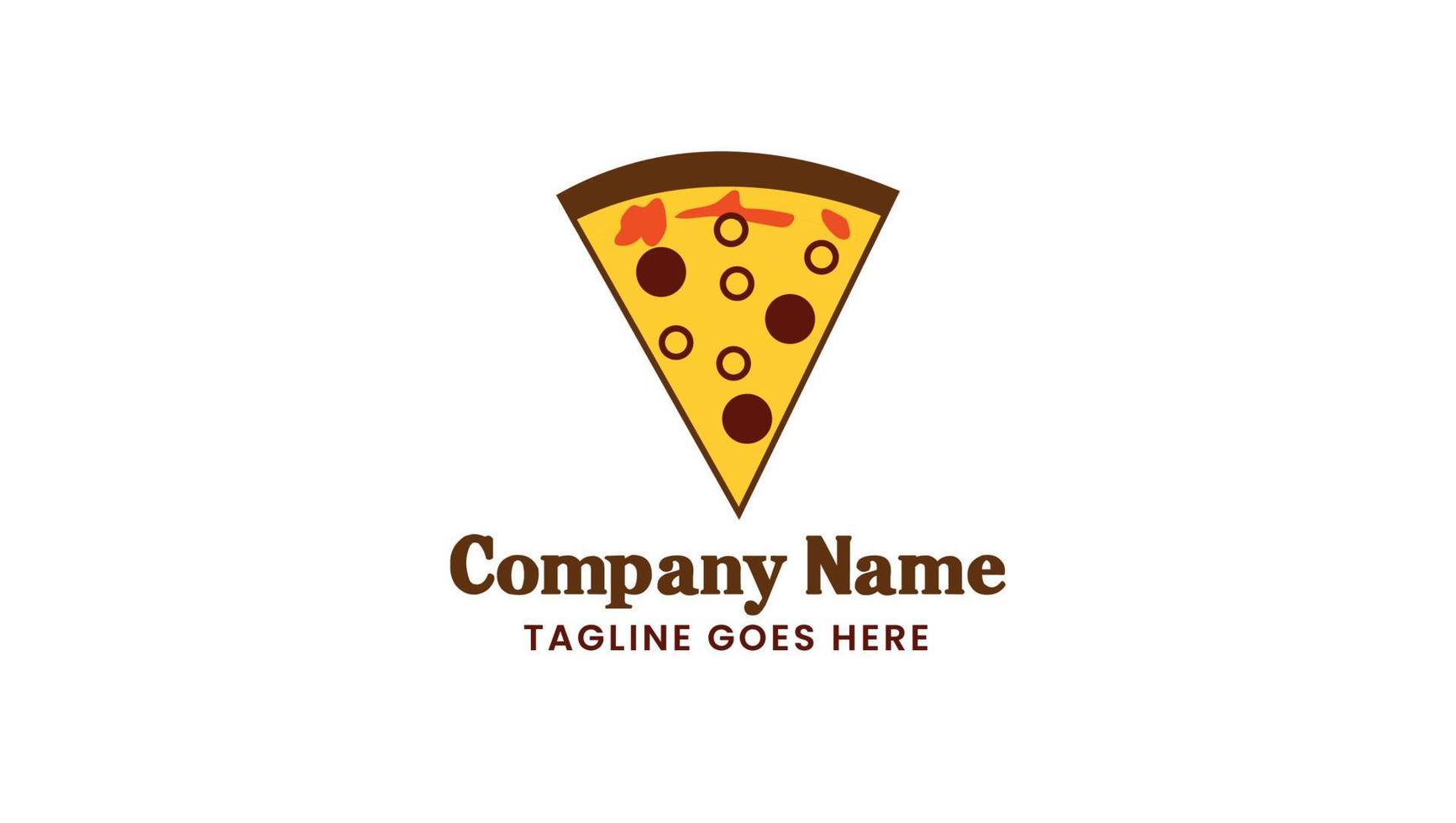 niet veg pizza logo vector