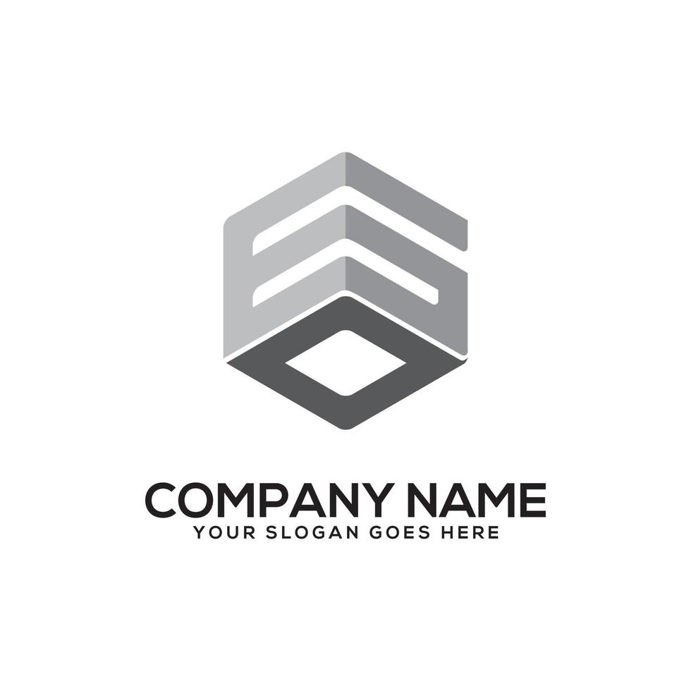 gd eerste brief logo inspiratie, g en d combinatie logo vector met zeshoekig idee
