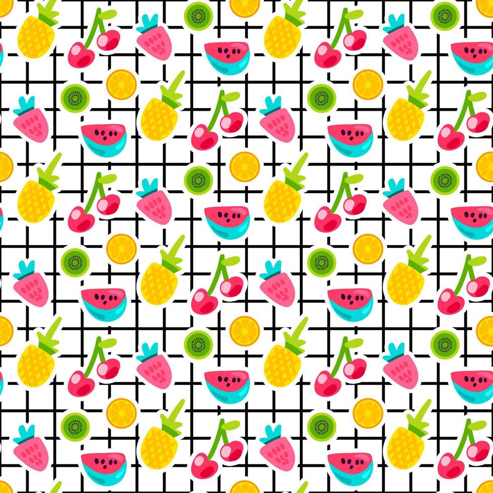 fruit patches naadloze vector patroon