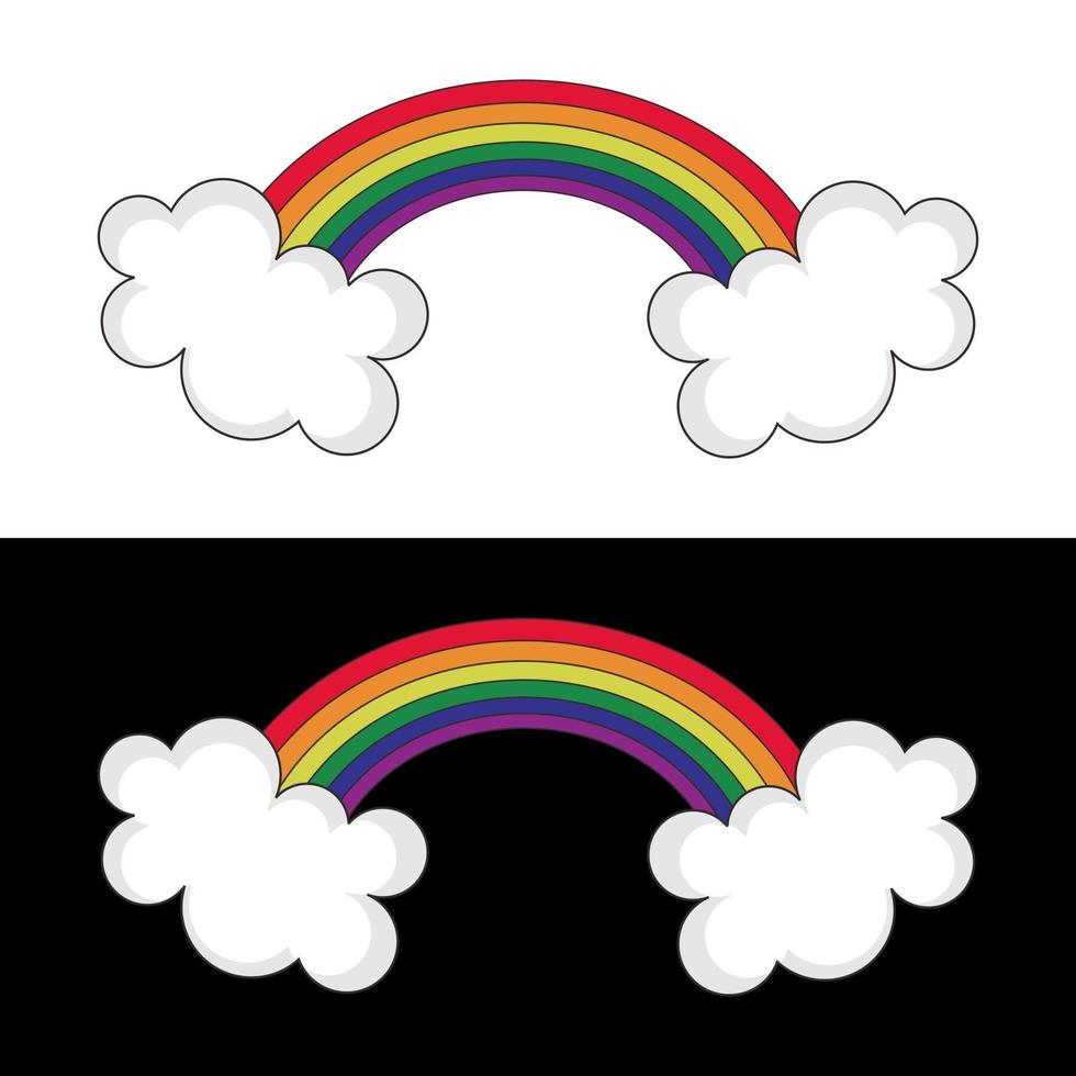 regenboog logo ontwerp sjabloon vector