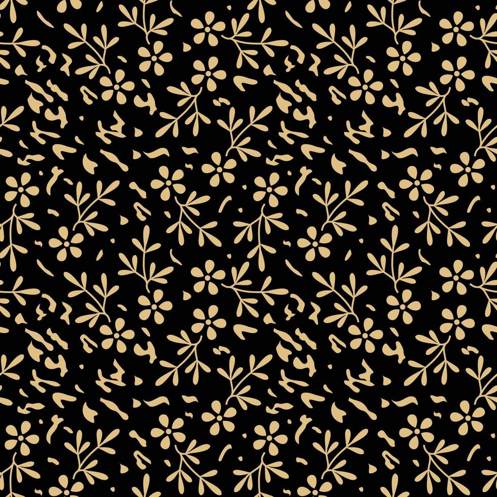 goud naadloos abstract vector kunst monochroom patroon