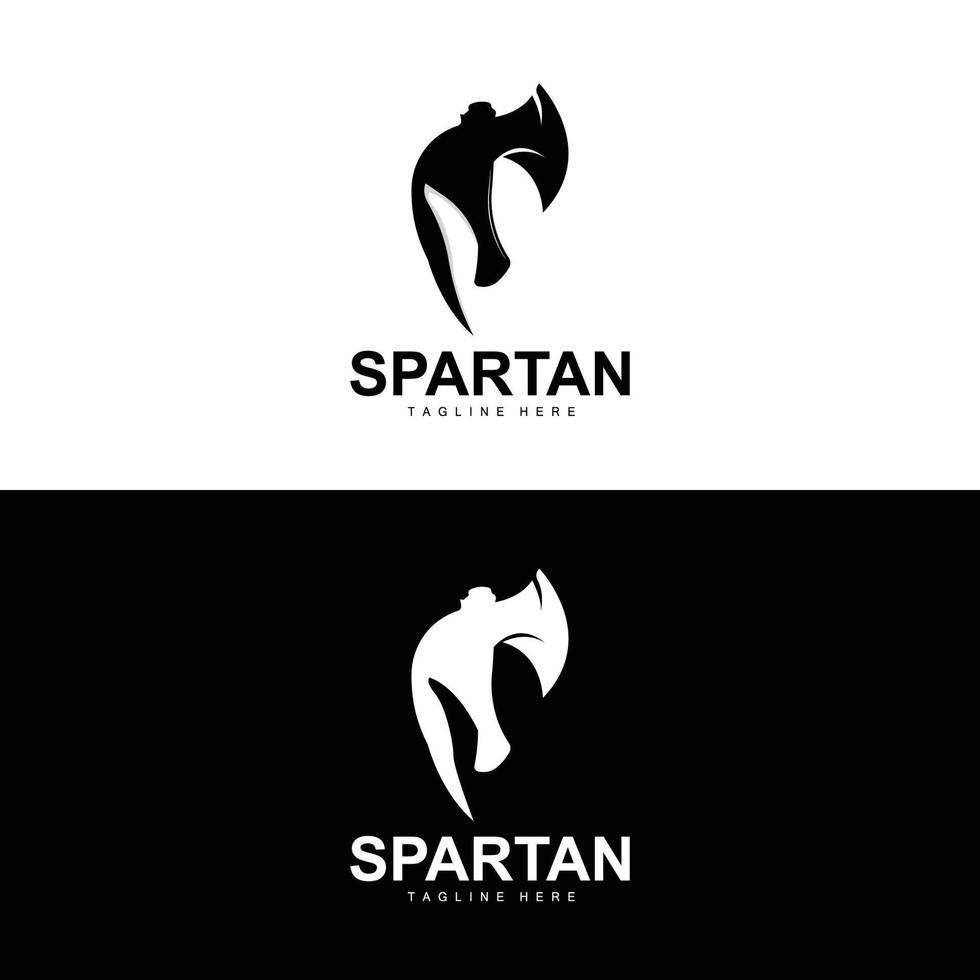 spartaans logo, oorlog helm pak vector, barbaar schild icoon, viking, Sportschool fit ontwerp, geschiktheid vector