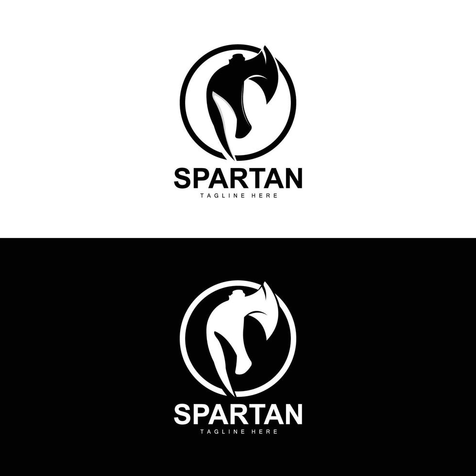 spartaans logo, oorlog helm pak vector, barbaar schild icoon, viking, Sportschool fit ontwerp, geschiktheid vector