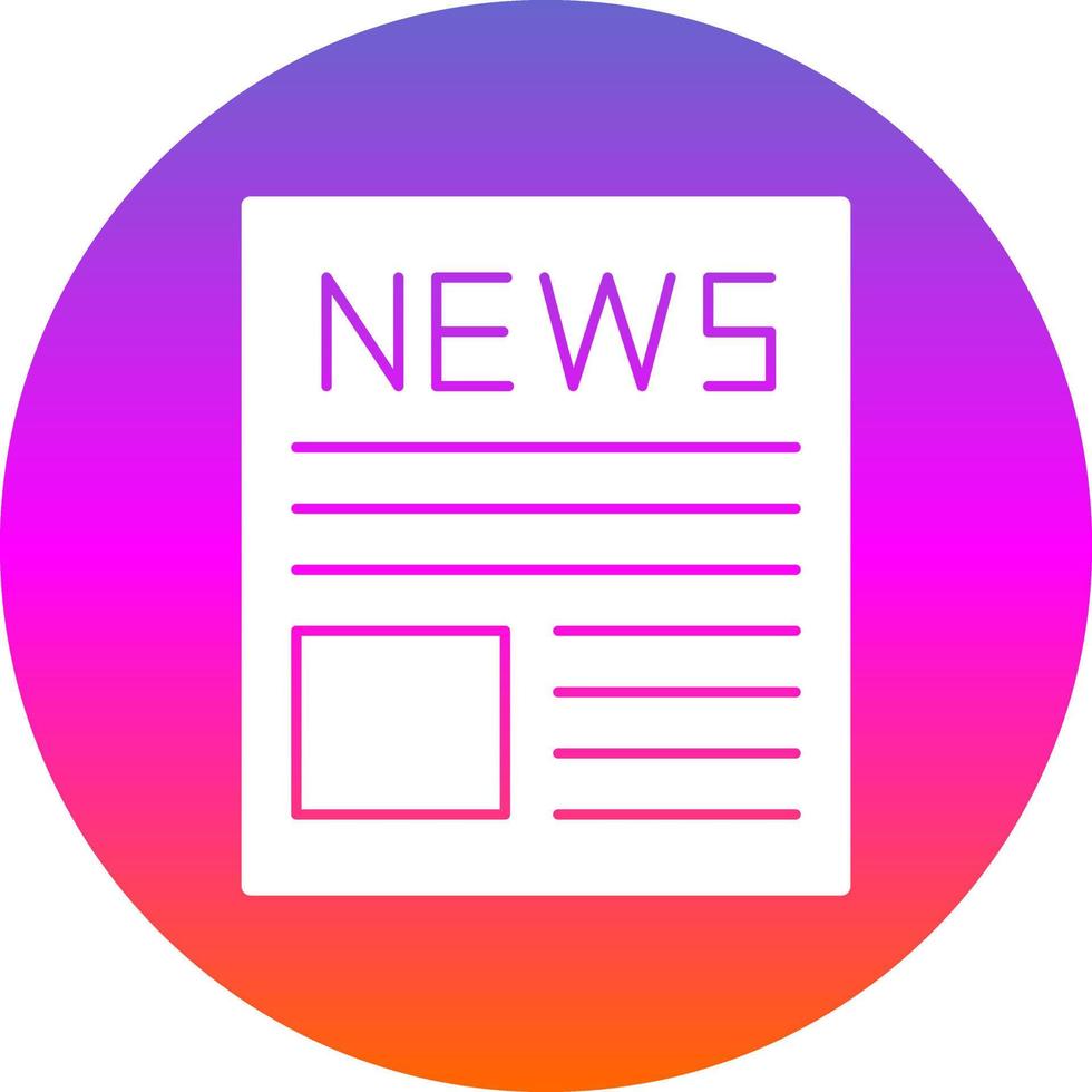 nieuws vector icoon ontwerp