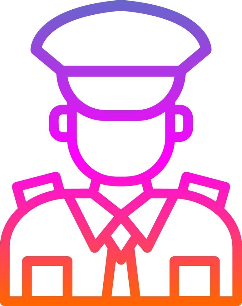 politieagent vector icoon ontwerp