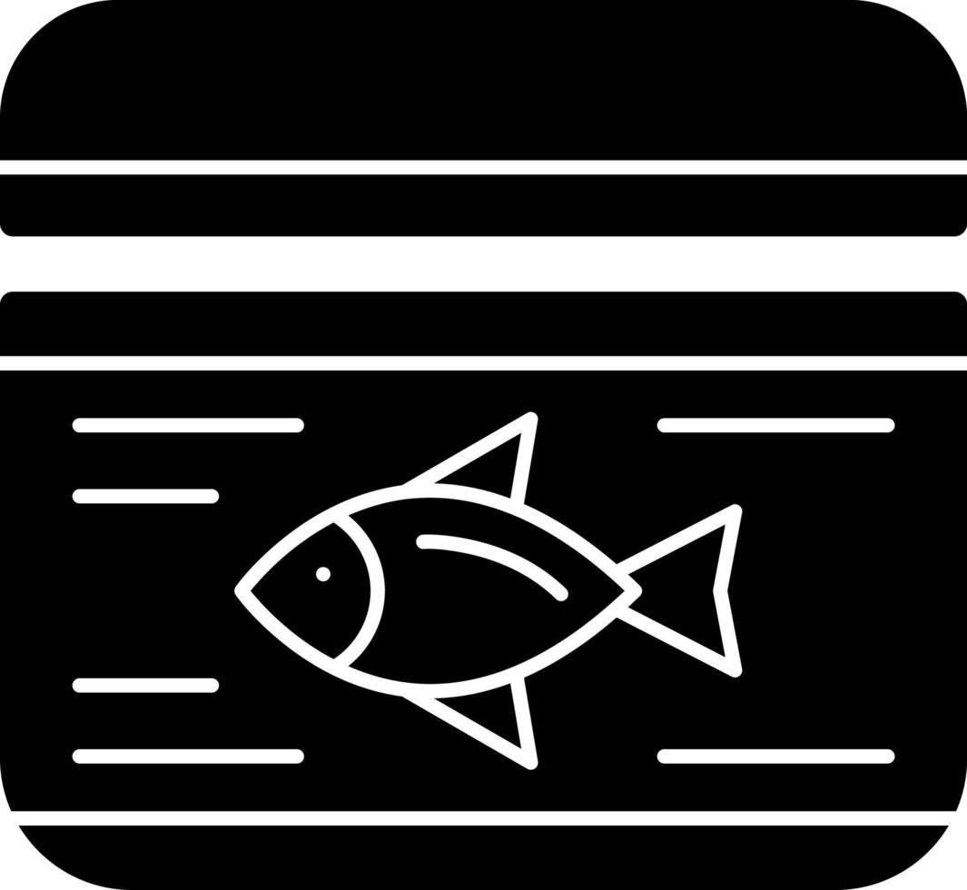 tonijn kan vector icoon ontwerp
