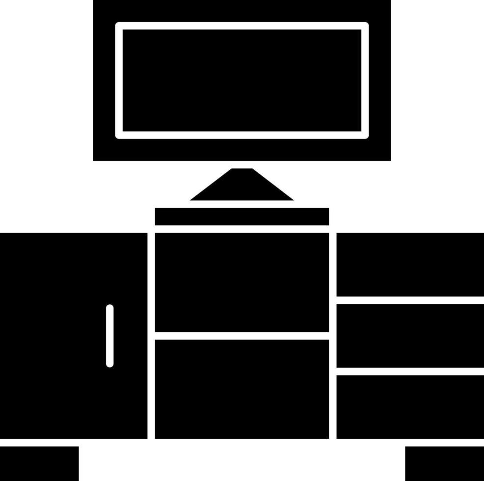 TV tafel vector icoon ontwerp