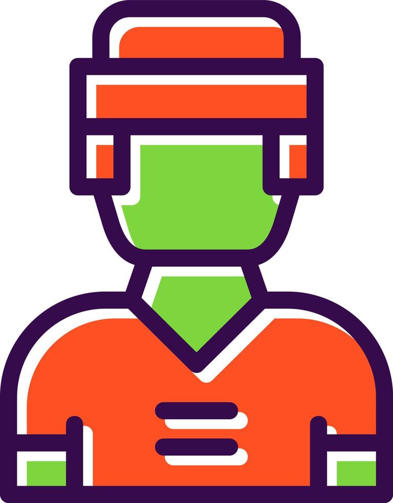 hockey speler Mens vector icoon ontwerp