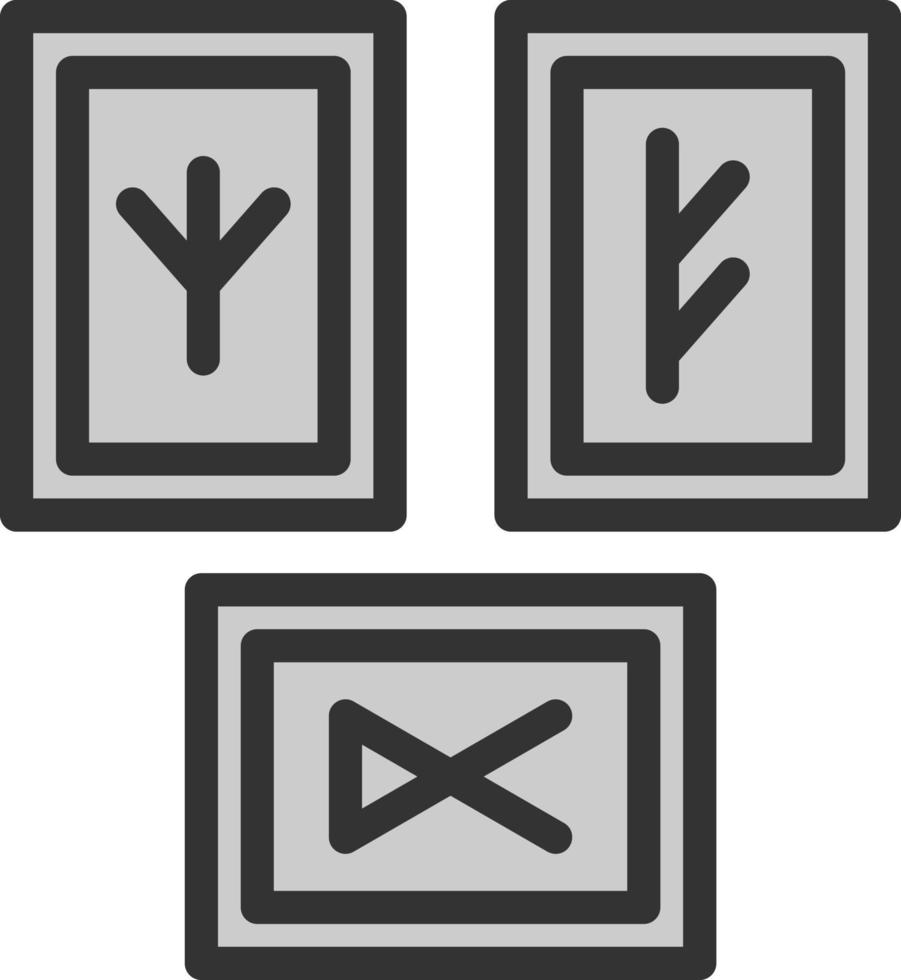 runen vector icoon ontwerp